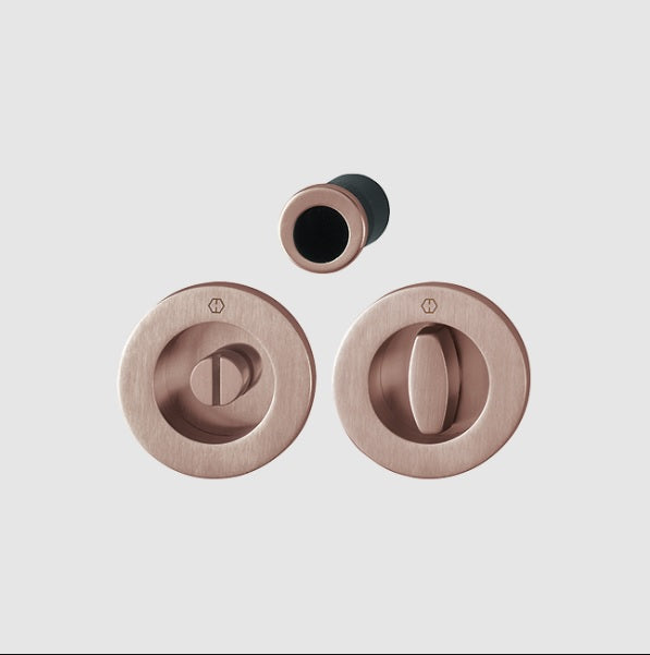 Hoppe Pocket door set - Emergency release / turn M471 Copper