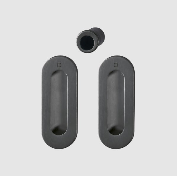 Hoppe Pocket Door Set M472 Satin Black