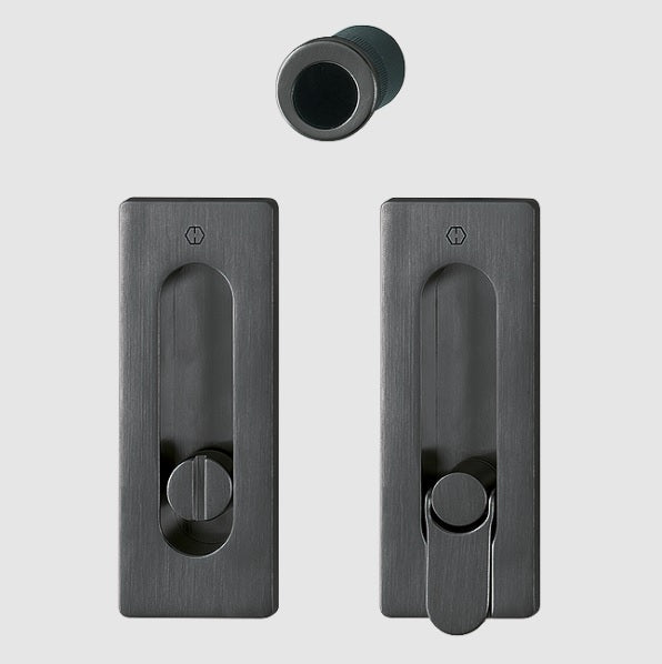 Hoppe Pocket door set - Emergency release / turn M464 Satin Black