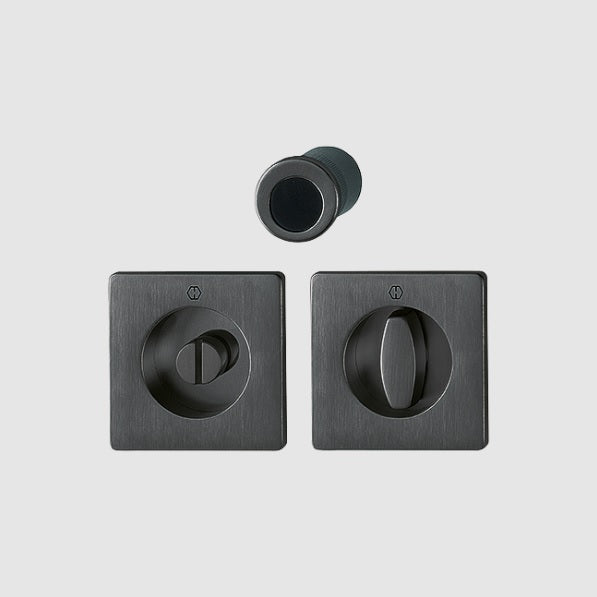 Hoppe Pocket door set - Emergency release / turn M443 Satin Black