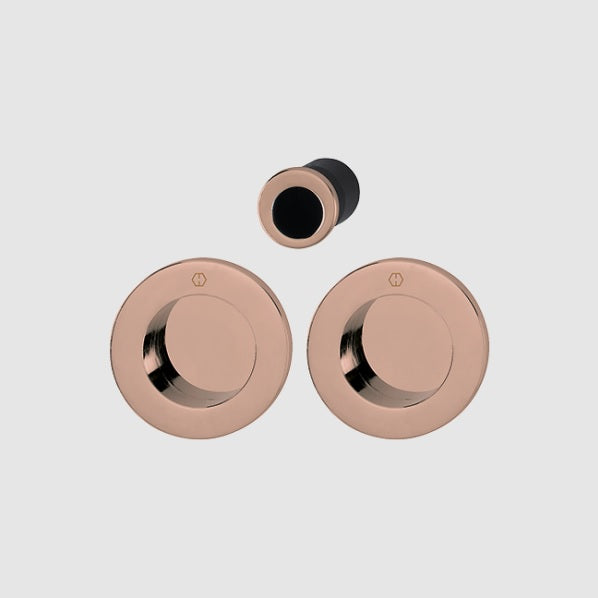 Hoppe Pocket door set M471 Copper polished