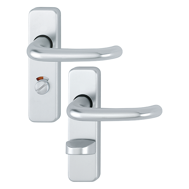 Hoppe 173/266U-RWSK/OL Strasbourg Lever Latch on Short Plate