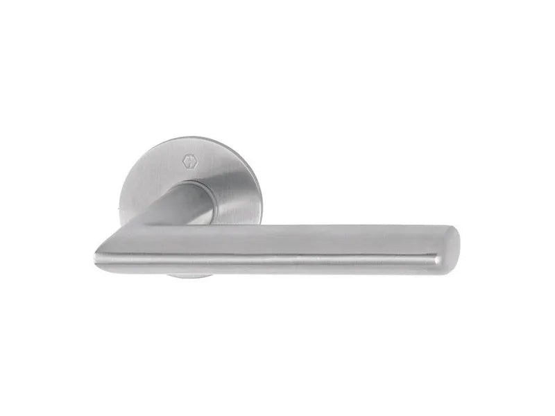 Hoppe E1140Z/849N Stockholm QFP Lever On Rose Satin Stainless Steel
