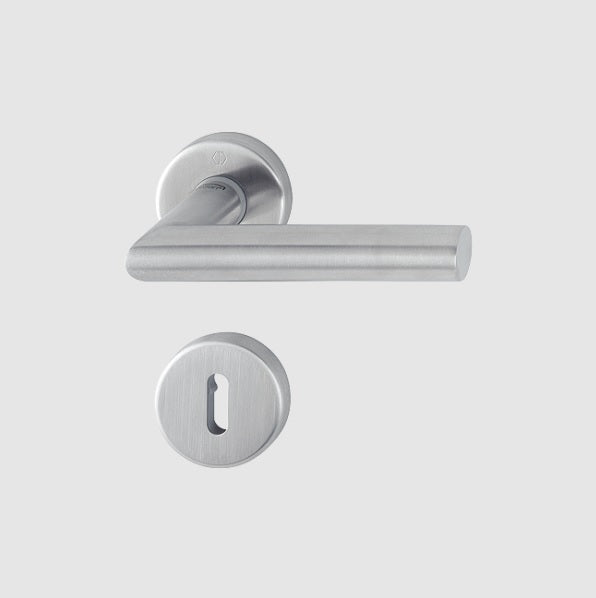 Hoppe Secusan Amsterdam lever on rose complete with lever key escutcheon 37-47