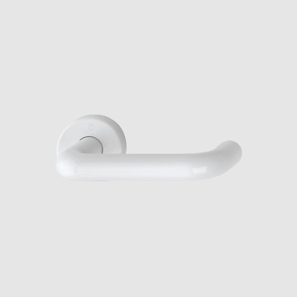 Hoppe Paris AR600/20-DW Steel Core Lever on 8mm Rose - Diamond White