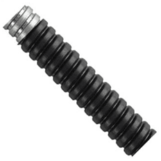 Flexicon FSU25B-25M Type FSU Galvanised Steel Flexible Conduit With Black PVC Coating IP54 25mm 25m Reel