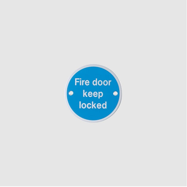 Hoppe AR901 SAA 76mm Fire door keep locked sign
