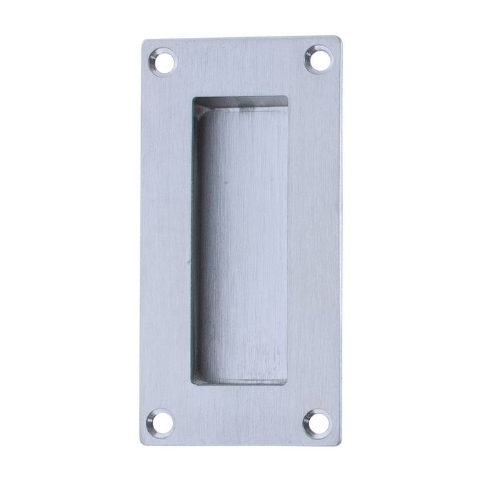 Hoppe AR323B-SSS 102mm x 45mm Rectangular Flush Pull Satin Stainless Steel