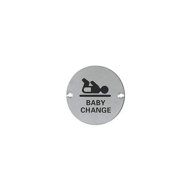 Hoppe AR913-SSS 76mm Circular Baby Change Symbol