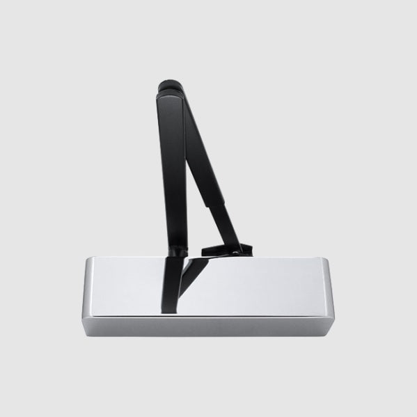 Hoppe Arrone AR1500 Door Closer Black Arm/Polished Stainless Steel Cover