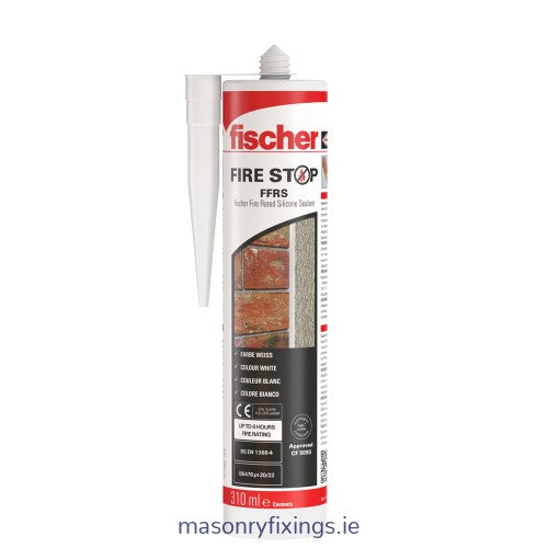 Fischer FFRS Fire Rated Silicone Sealant White 310ml - Box Of 12