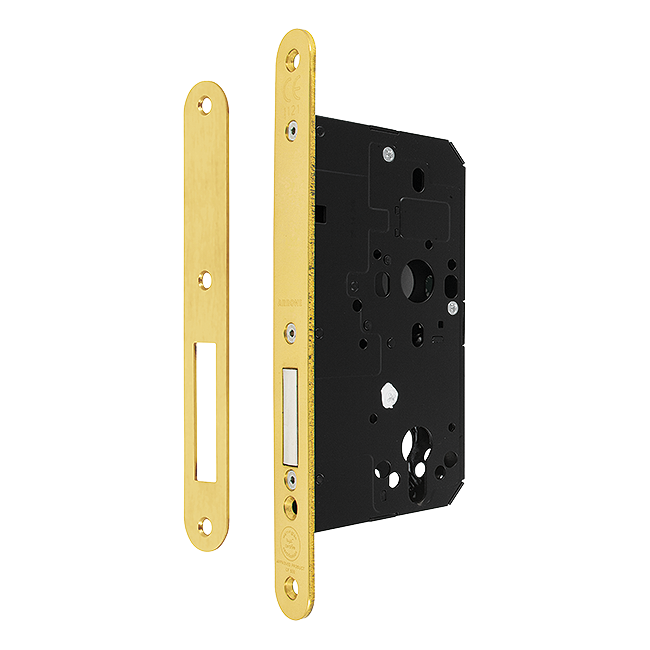 Hoppe ARRONE AR912-R-60 Mortice Deadlock Case Radiused Forend