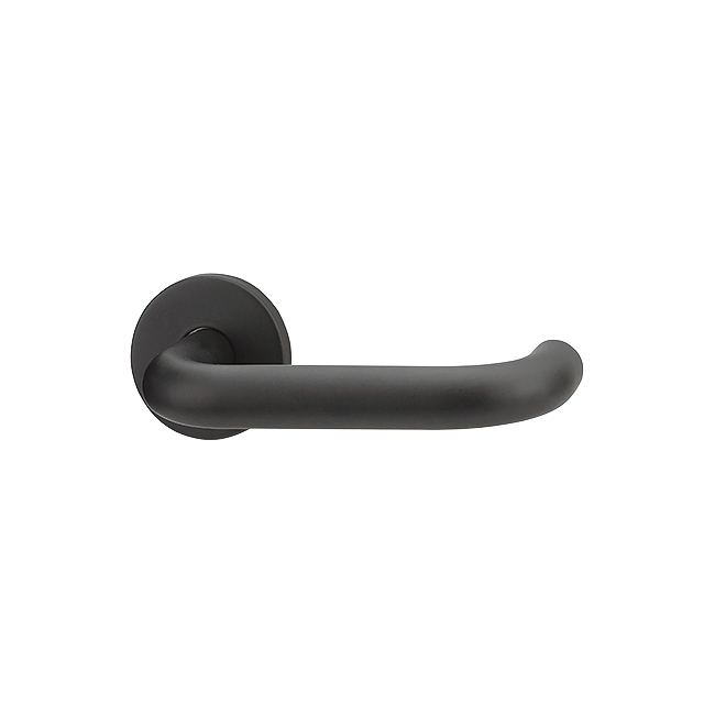 HOPPE ARRONE AR961 AR961/60-3-SP-BLK Stainless Steel Lever Handle Set On Rose For Interior Doors