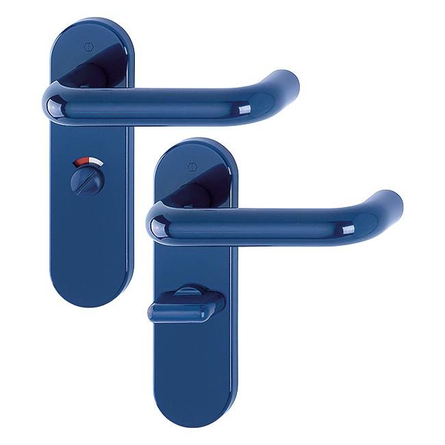 Hoppe K138/353K (AR600/25) Paris Handle Sets Bathroom 57mm Centers On Radius Plate