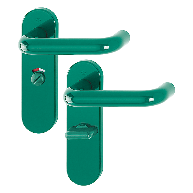 Hoppe K138/353K (AR600/25) Paris Handle Sets Bathroom 57mm Centers On Radius Plate