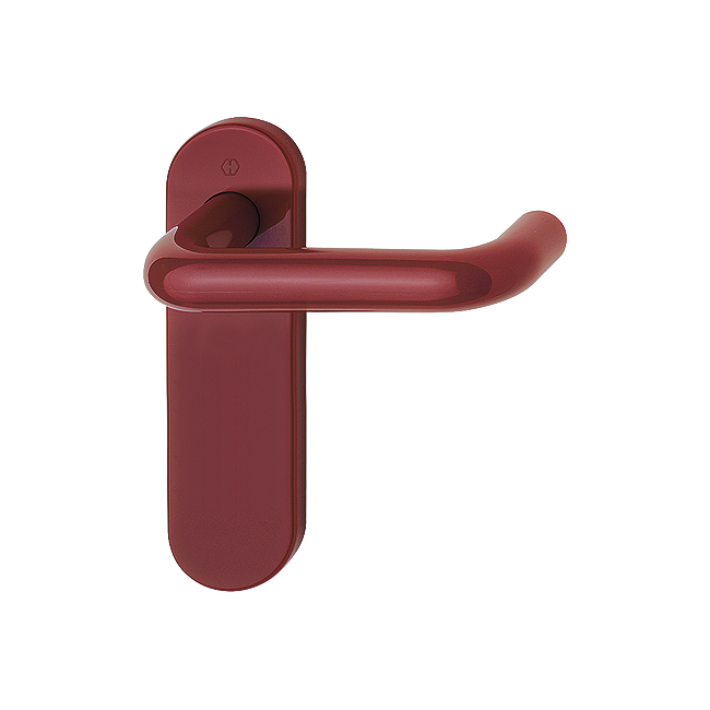 Hoppe K138/353K (AR600/21) Paris Handle Sets Latch On Radius Plate