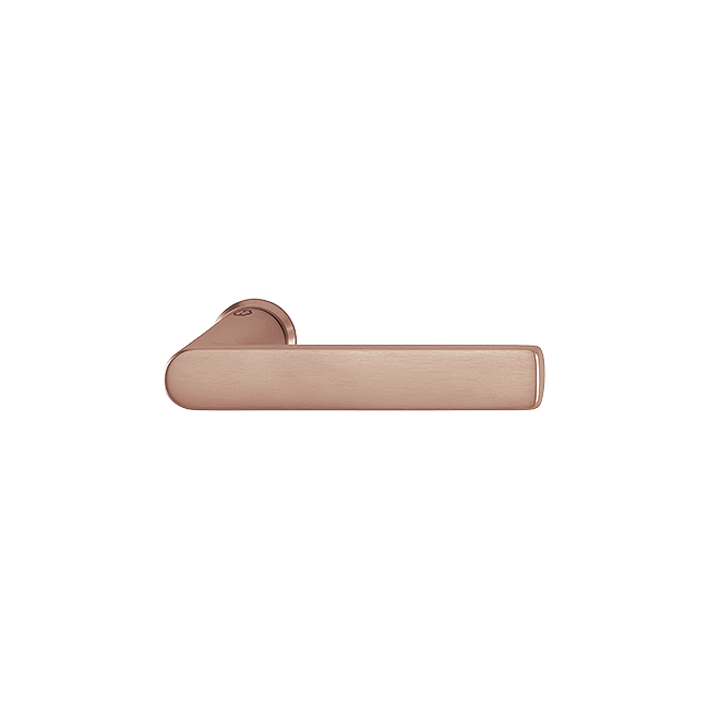 Hoppe M1642/845 Brass Handle Set on Mini Rose without Escutcheons for Interior Doors