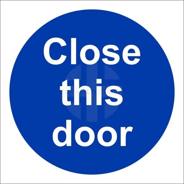 Rainbow MAD.05G Close This Door Sign