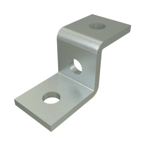 Unistrut P1045SS Stainless Steel 316 3-Hole Z Shape Channel Bracket