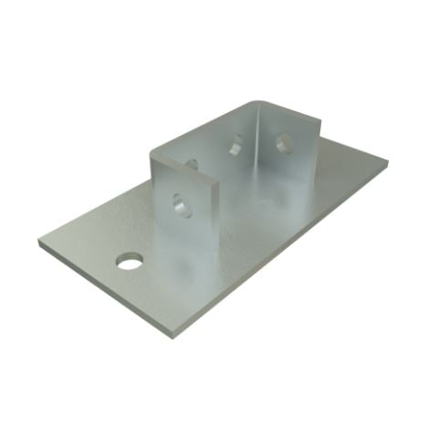 Unistrut P2073 Double Channel Base Floor Bracket Fittings Hot Dip Galvanised