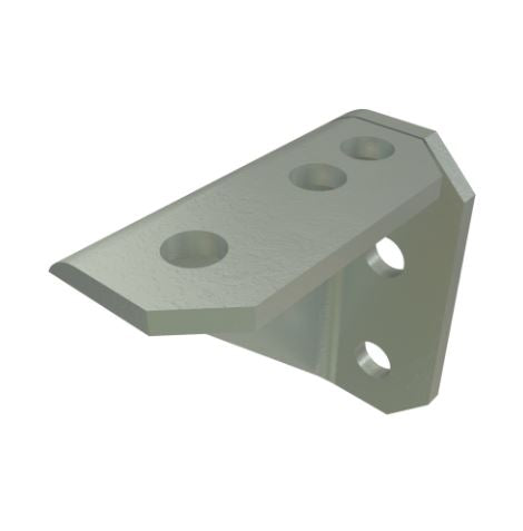 Unistrut P2484SS Stainless Steel 316 90 Degree Angle Bracket 4 Hole (2x2)