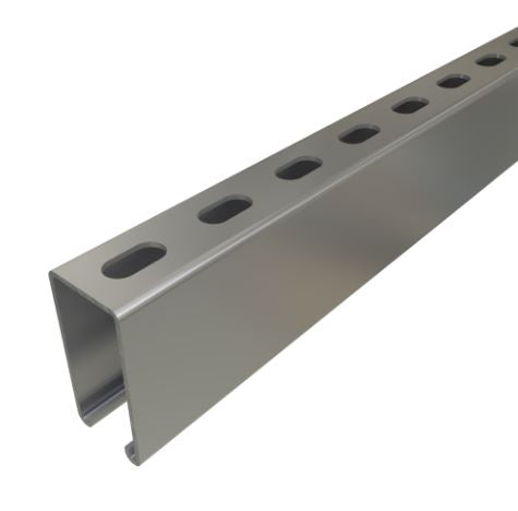 Unistrut P5000T 41x82 Slotted Pre-Galvanised Channel 6m
