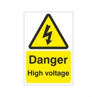 Rainbow WAE.01W Danger High Voltage Sign - 150x200