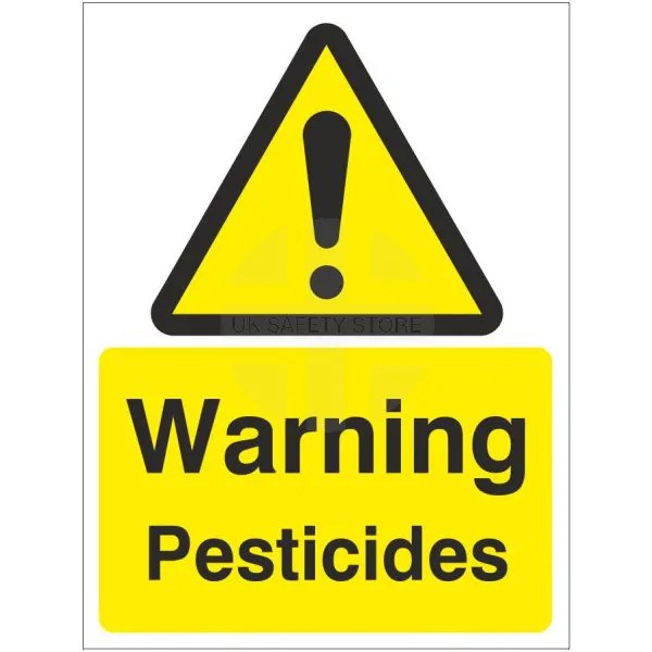 Rainbow WAG.23W Warning Pesticides Sign 150x200mm