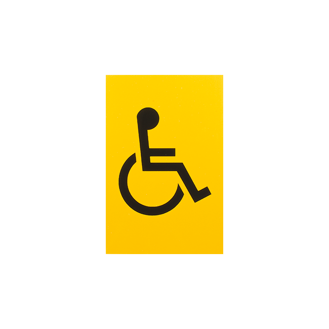 Hoppe AR607D 100mm x 150mm Disabled Sign