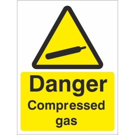 rainbow wag59w danger compressed gas sign