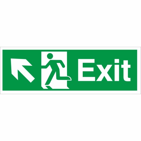 rainbow ex38 exit arrow up left sign