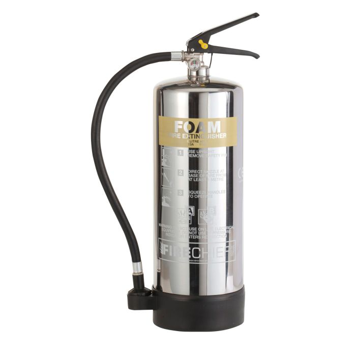 Firechief PXF6 Elite 6l Foam Stainless Steel Extinguisher - 21A 144B