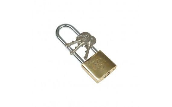 Firechief PLB40LS Brass Padlock-40mm Long Shackle