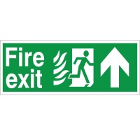 Rainbow HM.01 Hospital Compliant Fire Exit Arrow Up Sign