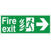 Rainbow HM.03 Hospital Compliant Fire Exit Arrow Right Sign