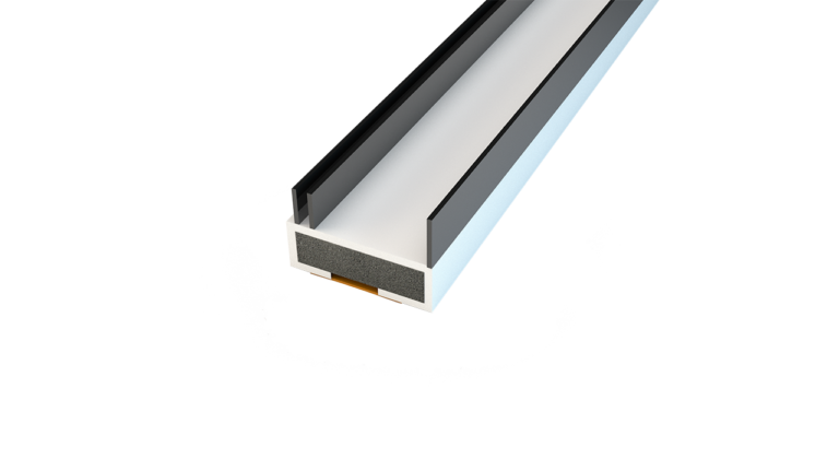 Norseal Pyroplex 204TF-2100-GRY Triple Flipper 20X4Mm 2100Mm Grey
