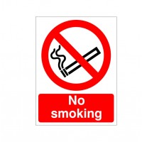 Rainbow PRS 02 No Smoking Sign - 150mm x 200mm
