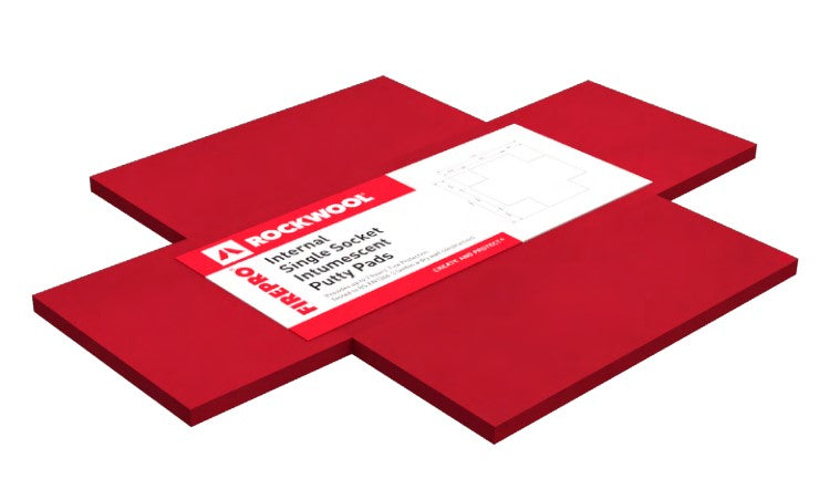 Rockwool FirePro Single Socket Intumescent Putty Pad