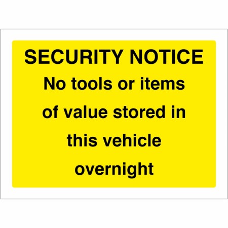 rainbow sn80c security notice sign