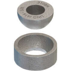 Lindapter HW10 M10 Hemispherical Washer Zinc Plated