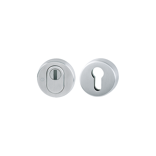 Hoppe E42ZSB-ZA/42HS-PZ-F69 Security Escutcheons Satin Stainless Steel