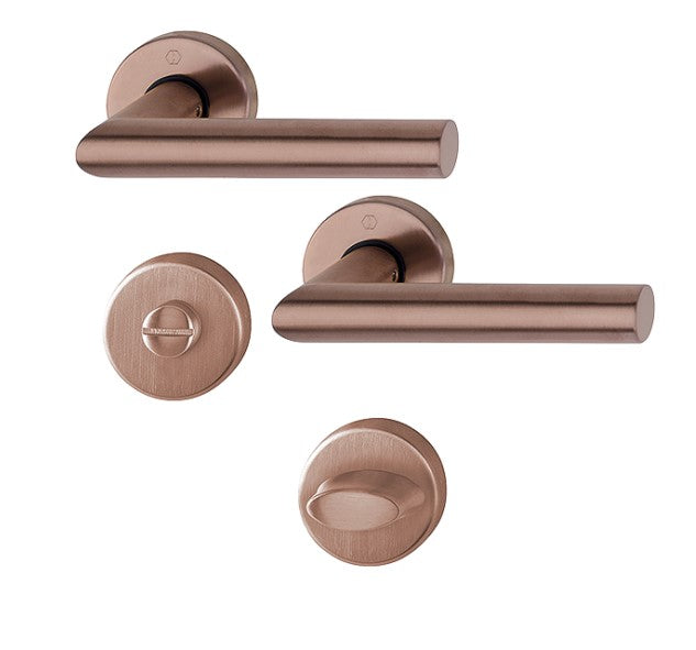 Hoppe Amsterdam lever on rose complete with bathroom turn-40/45