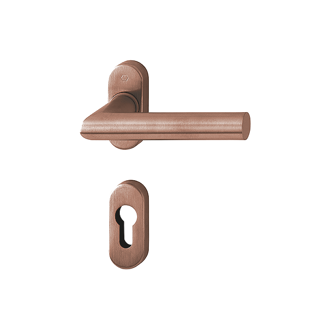 Hoppe E1400Z/30P/30PS Profile Door Handles - Amsterdam Lever Complete With Euro Escutcheons