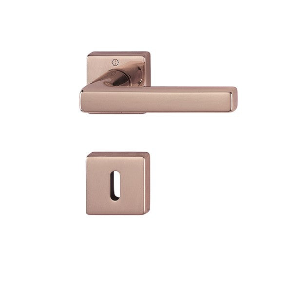 Hoppe Dallas lever complete with lever key escutcheons