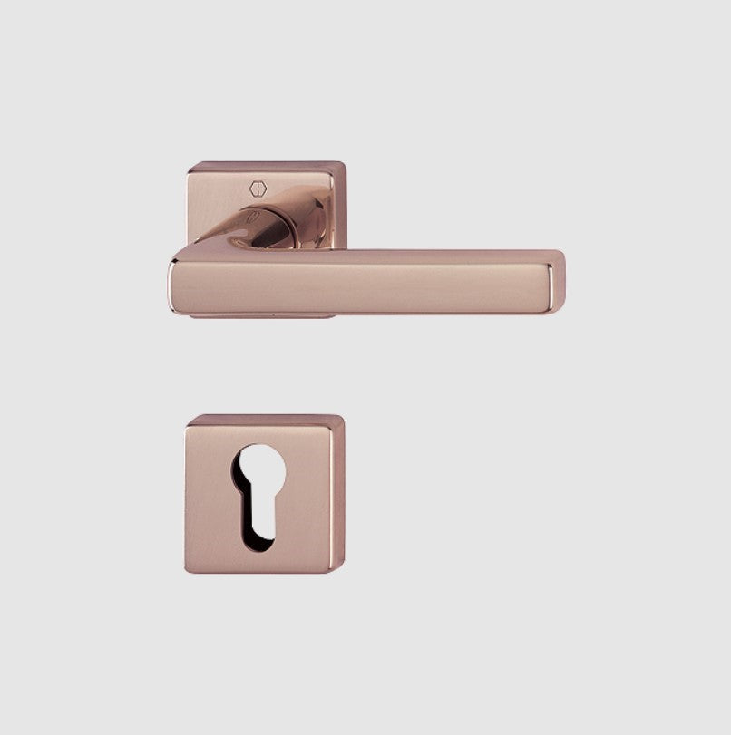 Hoppe Dallas lever complete with euro escutcheons