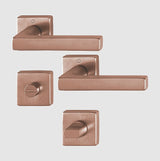 Hoppe Dallas lever complete with bathroom turn