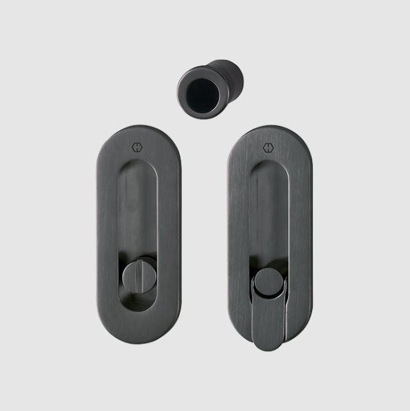 Hoppe Pocket door set - Emergency release / turn M472 Satin Black