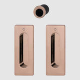 Hoppe Pocket door set M464 Copper/polished