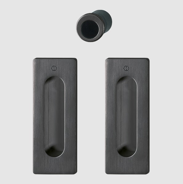 Hoppe Pocket door set M464 Satin Black