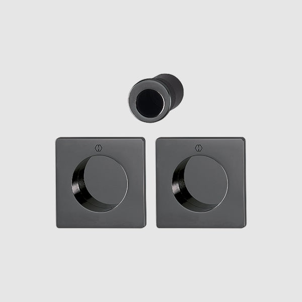 Hoppe Pocket door set M443 Polished Black